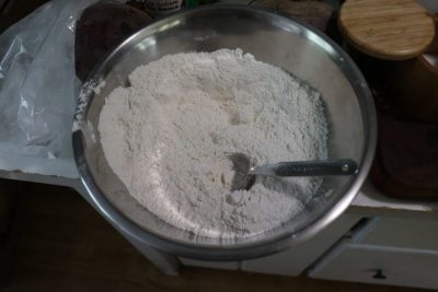 Dry ingredients in bowl
