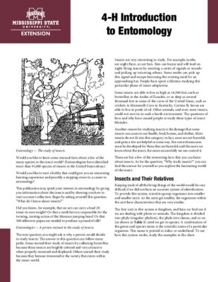 Cover of 4-H Introduction to Entomology
